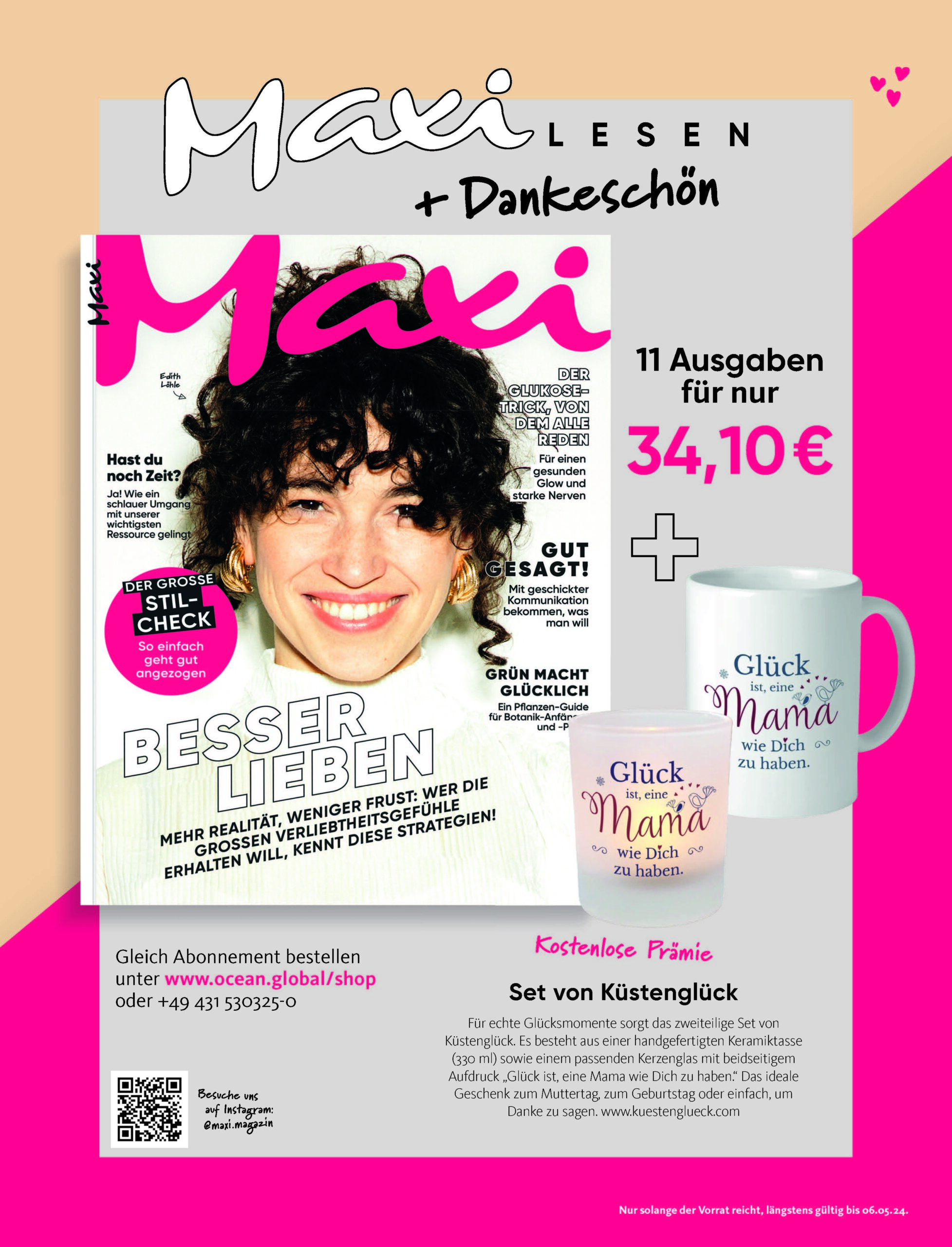 Bild Der Frau 13 Ausgaben Mit Geschenk MAXI – Abonnement (11 Ausgaben) + Geschenk (Küstenglück-Set) : Ocean.Global
